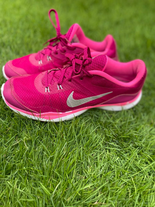 Nike Flex Trainer Pink Silver | Preloved Training Shoes