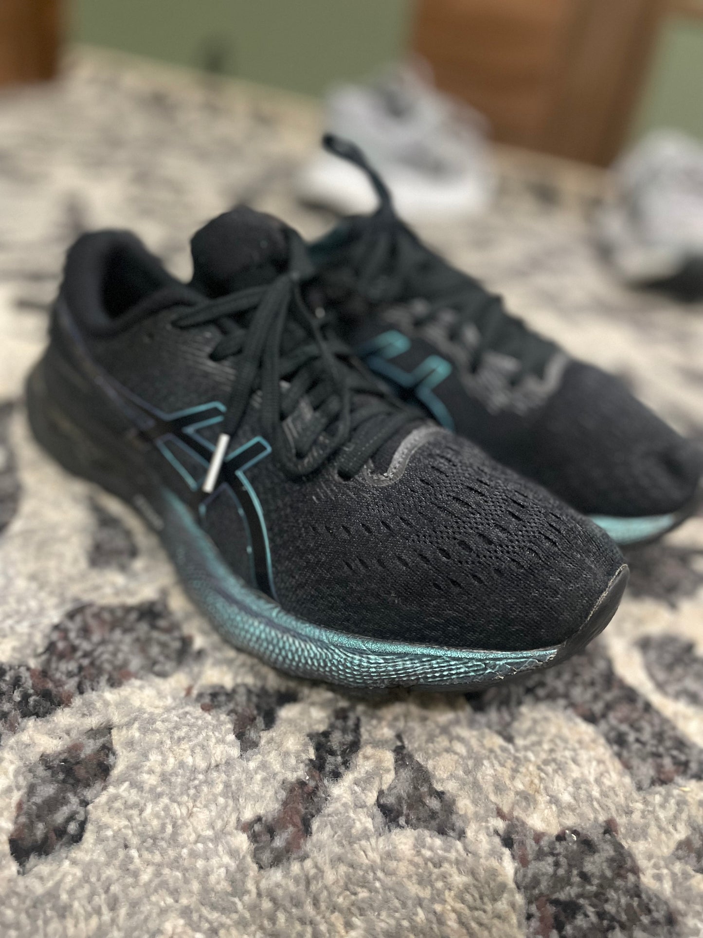 ASICS Gel Series Black Teal | Preloved Running Shoes