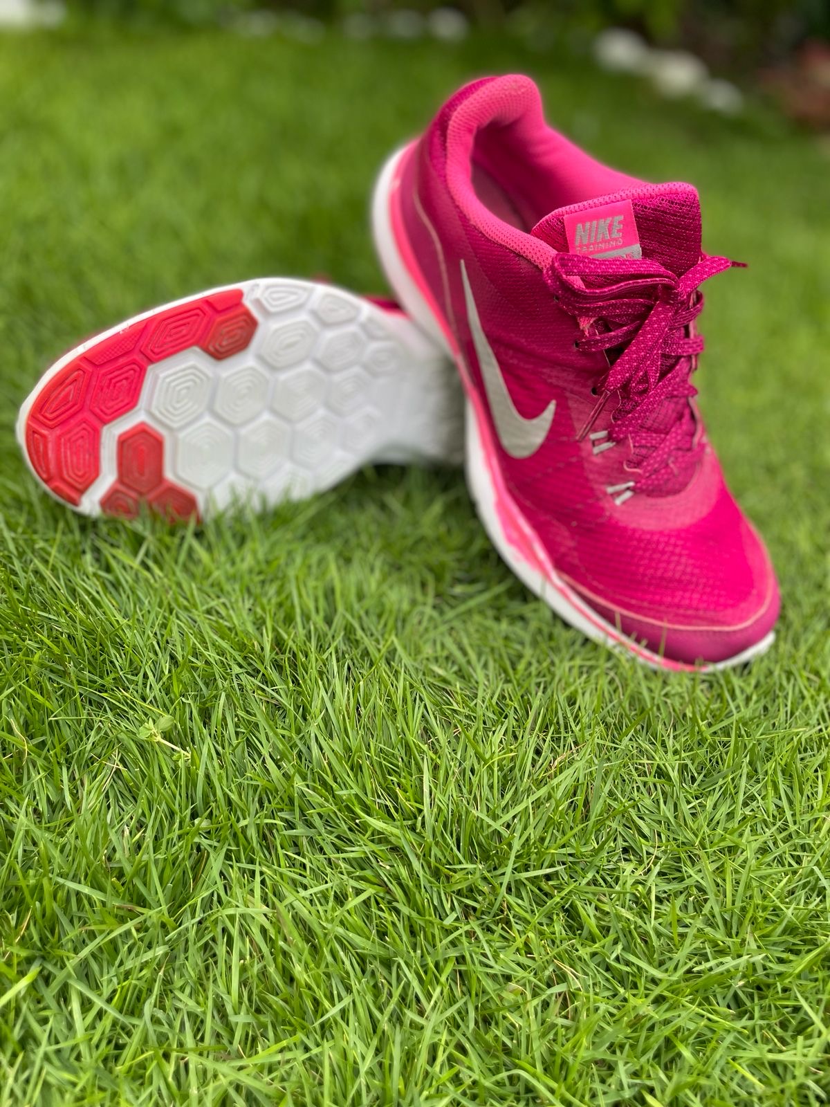 Nike Flex Trainer Pink Silver | Preloved Training Shoes