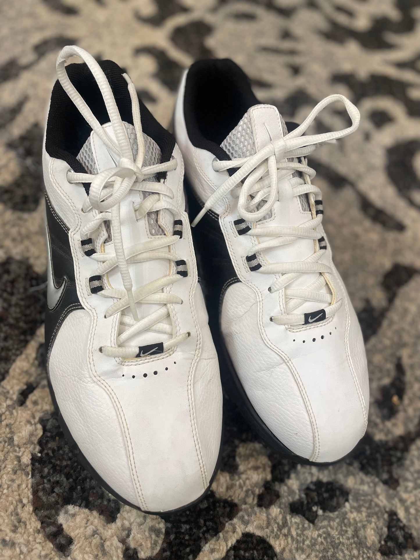 Nike Power Channel TAC - White Black | Preloved Cricket/Golf Shoes