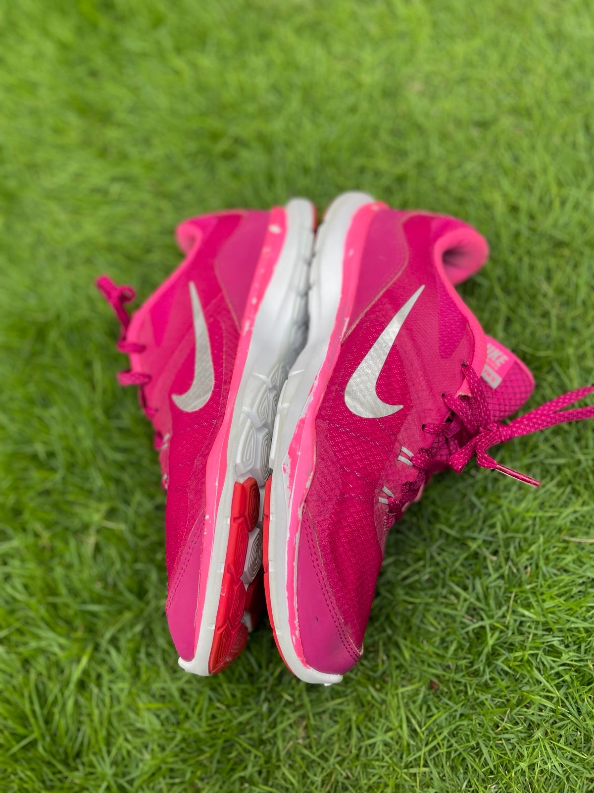 Nike Flex Trainer Pink Silver | Preloved Training Shoes
